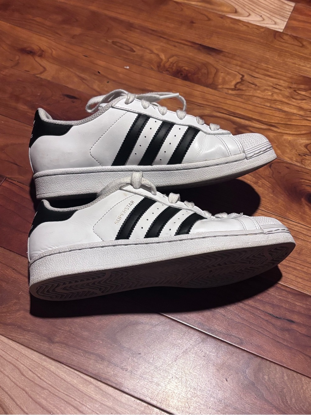 adidas White and Black Low-Top Sneakers